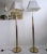 Gorgeous & excellent quality gold & chrome floor lamps, by baulmann leuchten, germany, 1980s. Pair available. a cluster of...