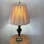 Vintage Original Rembrandt Masterpiece Brass & Metal Table Lamp, Pleated Shade For Sale In Chicago - Image 6 of 12