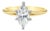 One Carat Marquise Solitaire Diamond Engagement Ring, Size 7 For Sale