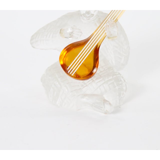 Late 20th Century 20th Century Saint-Louis French Crystal Lyre Sculpture For Sale - Image 5 of 9