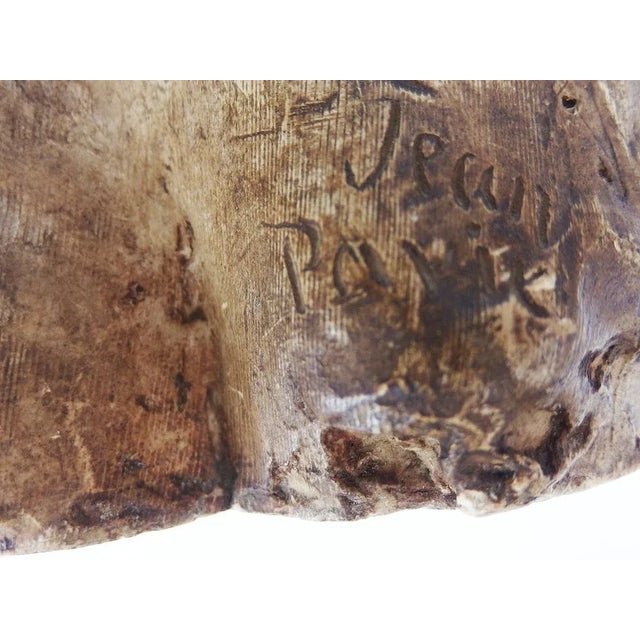 Plaster Bust by Jean Pavie, 1890-1910 For Sale - Image 9 of 13