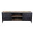 Industrial Wood and Metal Media Console For Sale