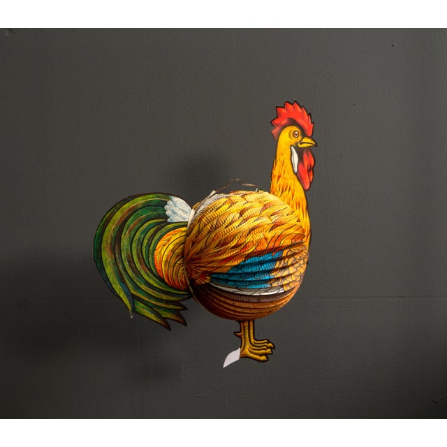 Paper Rooster Lantern, West Germany, 1960s For Sale - Image 9 of 14