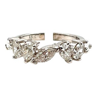 1.78 Ct Mixed Shape Diamond Band Size 6 For Sale