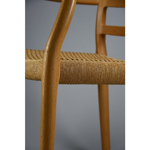 Model 68 Armchair in Oak and Papercord by Niels Otto Møller for J.L. Møllers Møbelfabrik, 1981 For Sale - Image 12 of 18