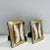 Noel BC Pair of Vintage Italian Picture Frames in Brass and Chrome, C. 1970's For Sale - Image 4 of 13