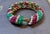 Metal 35 Ct Emeralds & 35 Ct Rubies + 15 Ct Diamond Bracelet 18ky Gold, 8 " For Sale - Image 7 of 8
