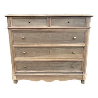French 19th Century Louis Philippe Bleached Walnut Commode For Sale