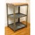 Wood Industrial Steel Shelving Table and Wooden Butcher Block For Sale - Image 7 of 7