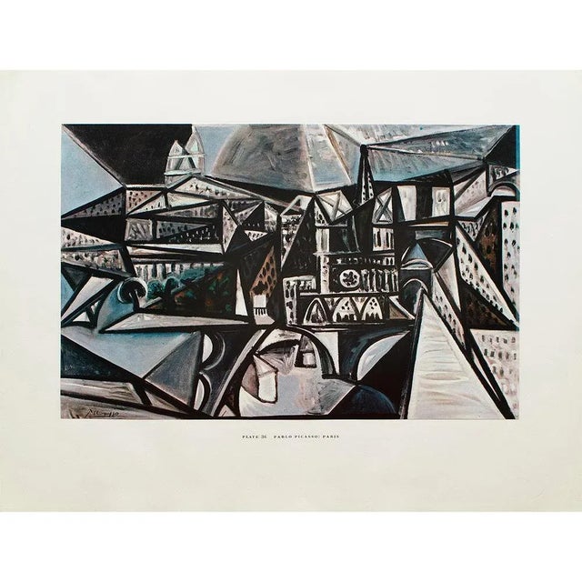 Paper 1950s After Pablo Picasso "Paris", First Edition Swiss Full-Color Print For Sale - Image 7 of 9