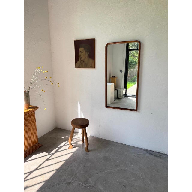 Brown Scandinavian Mirror in Teak, 1970 For Sale - Image 8 of 18