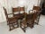 Wood Six Renaissance Style Leather Sling Chairs For Sale - Image 7 of 13