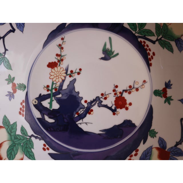 Oversized Vintage Chinese Serving Bowl For Sale - Image 4 of 8