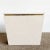 Contemporary Postmodern Beige Laminate and Gold Rectangular Side Table For Sale - Image 3 of 7