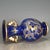 Ceramic Deep Blue Gilded Dragon Porcelain Vase, Twin Gold Ring Handles Decorative Vase For Sale - Image 7 of 9