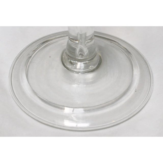 C. 1740 Flared Flute With Teared Stem For Sale In Raleigh - Image 6 of 8