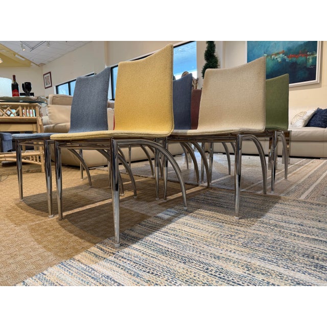 Bring an vibrant pop of Italian postmodern design into your interior with this striking, diverse set of eight dining...