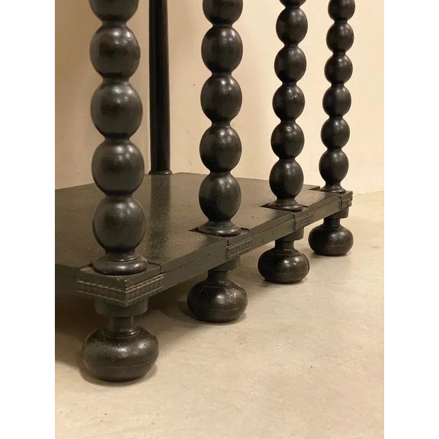 Wood 17th Century Italian Mobile Table with Cabinet, Set of 2 For Sale - Image 7 of 18