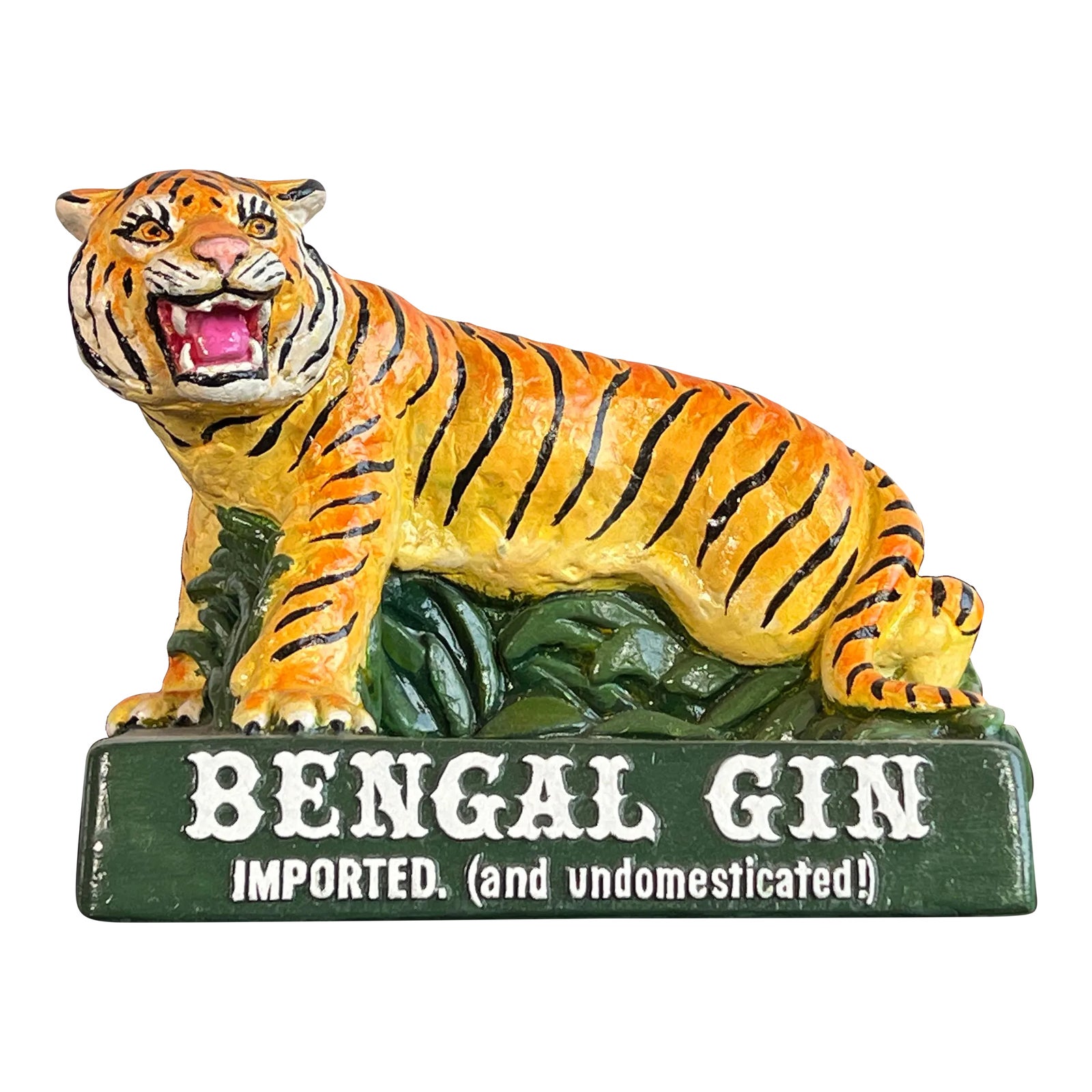 Vintage Bengal Gin Figural Tiger Trade Advertising Display