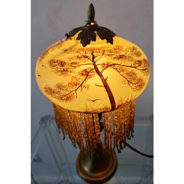 Antique Art Nouveau Bronze Table Lamp, 1920s For Sale - Image 10 of 17