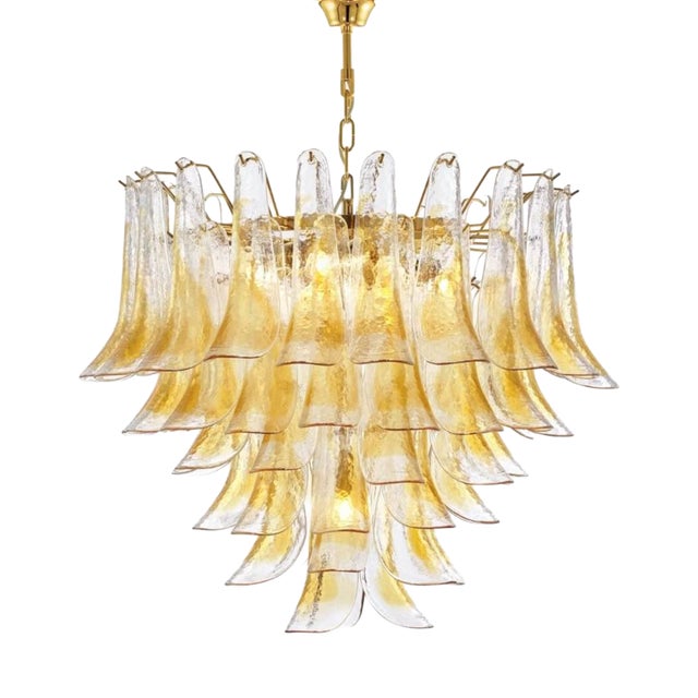 Glass Chandelier from Mazzega, 1970s For Sale