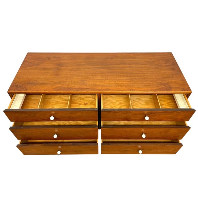 Brown 1970s Kipp Stewart for Drexel Declaration Mid Century Modern 6 Drawer Dresser With Dovetail Construction For Sale - Image 8 of 11