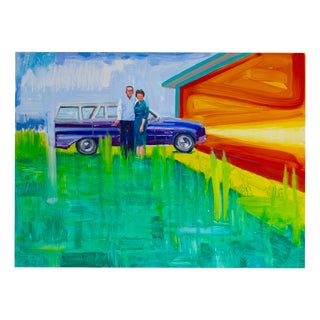 Dave King, Domesticity, 2000s, Oil on Aluminum Panel For Sale
