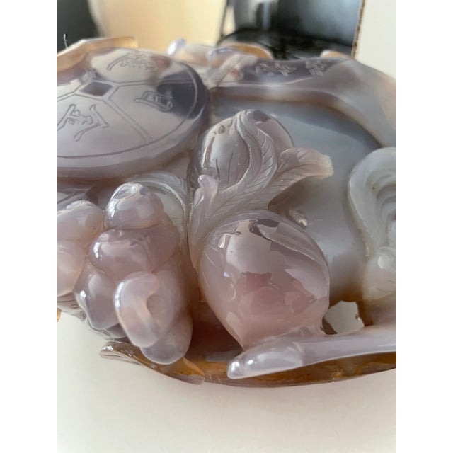 1980s Vintage 1980s Chinese Tongzi Boy Purple Jade Sculpture, Dongyang Dynasty For Sale - Image 5 of 12
