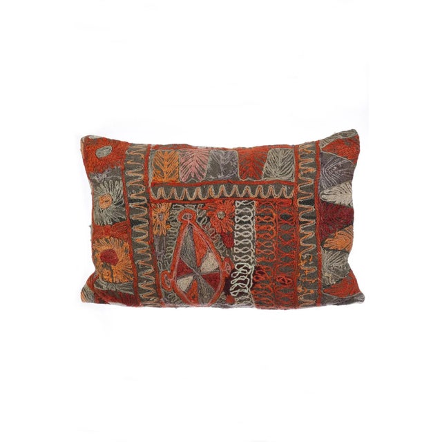 Embroidered Kilim Pillow Cover For Sale - Image 4 of 4
