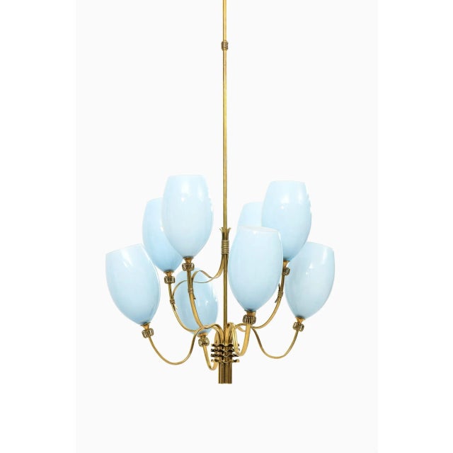 1950s Ceiling Lamp by Paavo Tynell for Taito Oy, Finland For Sale - Image 5 of 12