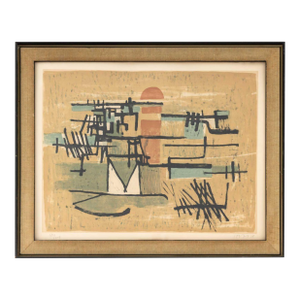 Georges Item "Maritime Landscape" Lithograph