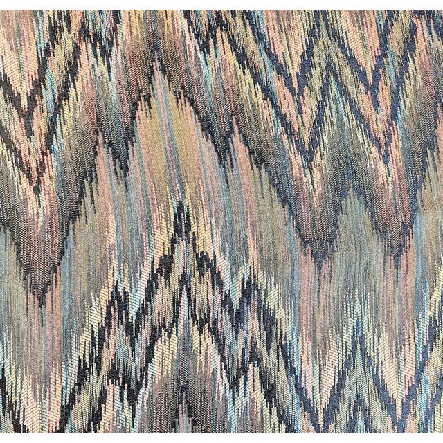 Kravet Vintage Missoni Home X Kravet Couture "Sfumato Zigzag" Flamestitch Jacquard Upholstery Fabric- 5 Yards For Sale - Image 4 of 7
