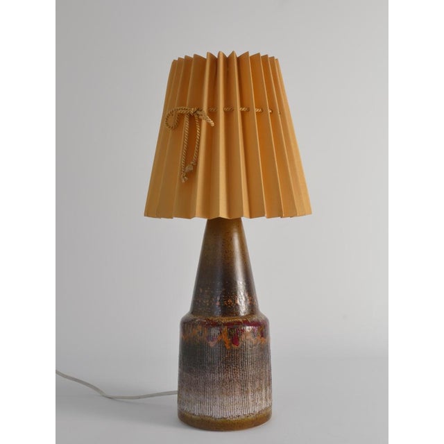 Modern Brutalist Ceramic Table Lamp from Tilgmans, Sweden, 1960s For Sale - Image 9 of 14