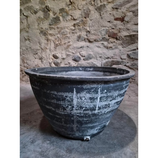 Antique French Rustic Terracotta Wash Trough, Auvergne, 19th Century For Sale - Image 18 of 18