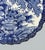Antique Chinese Japanese Blue White Floral Charger Wall Cabinet Plate 19th Cent For Sale - Image 4 of 10