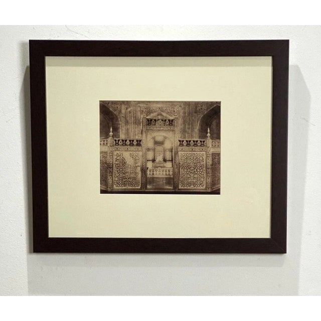 19th Century Antique Photograph of the Interior of the Taj Mahal For Sale - Image 5 of 5