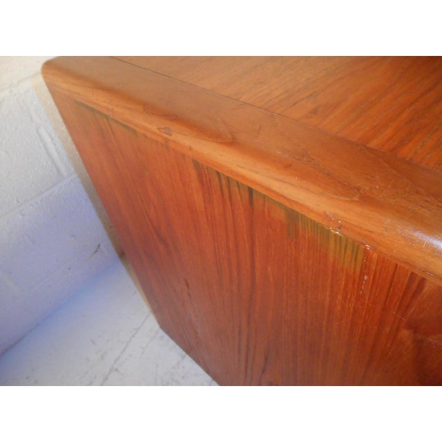 Pair of Mid-Century D-Scan Captain Line Teak Nightstands For Sale - Image 14 of 15