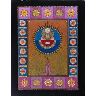 Mino Meno, Esoteric Composition, 1970s, Screen Print For Sale