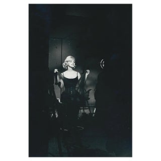 Marilyn Monroe on Set of the Movie Let's Make Love, USA, Black and White Photograph, 1960s For Sale