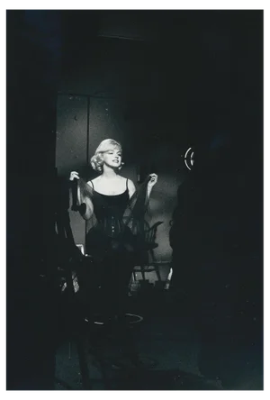 Marilyn Monroe on Set of the Movie Let's Make Love, USA, Black and White Photograph, 1960s
