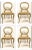Wood White Pendant Caned Side Chairs Set of Four For Sale - Image 7 of 7