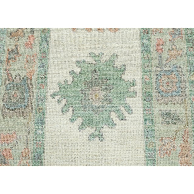 Turkish Oushak Runner Rug 2'9" x 6'8" #17545 For Sale - Image 4 of 8