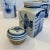 Shabby Chic Vintage German Inge & Dutch Delft Blue and White Ceramic Canister Set, 3 Pieces For Sale - Image 3 of 12