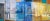 A fabulous contemporary original panoramic oil on canvas triptych painting depicting reflections of the river thames and...