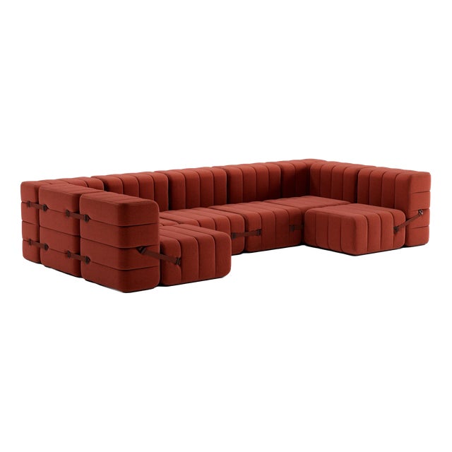 Modular Lounge Sofa in Dama Fabric by Ambivalenz, Set of 15 For Sale