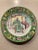 Green Midcentury Canton Style Hand Painted Enamel Plate With Green Figural Scene and Copper For Sale - Image 8 of 8