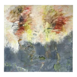 2009 "Peaceful Times" Abstract Painting on Board by Brenda Hope Zappitell