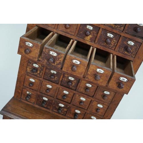 Early 20th Century French Oak Jewelers Cabinet For Sale - Image 12 of 18