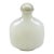 White Jade Snuff Bottle Hand Carved Minimalist Timeless Ming Style For Sale