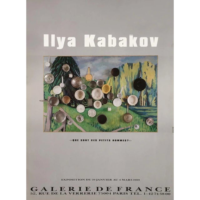 1989 Ilya Kabakov Galerie De France Poster For Sale